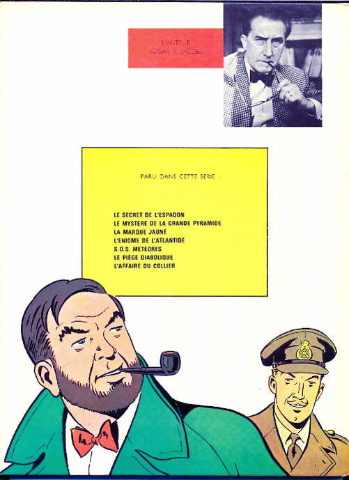 Verso de l'album Blake et Mortimer Tome 2 Le Secret de l'Espadon 2