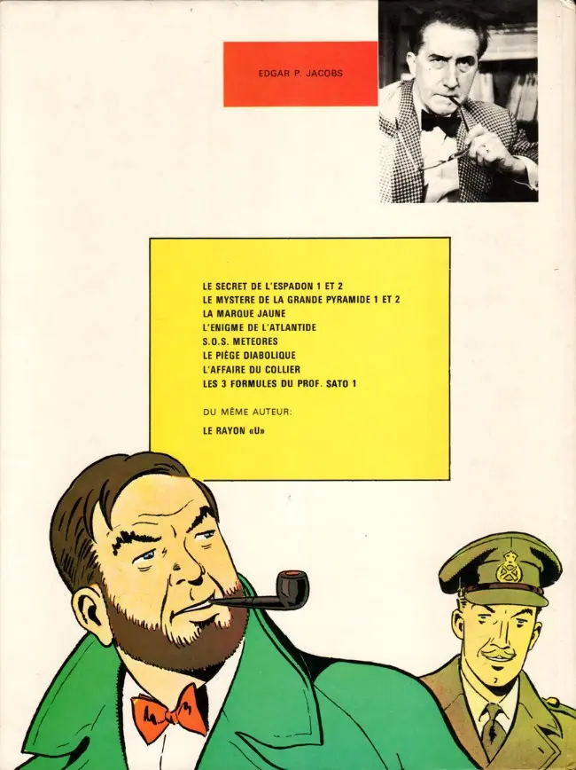 Verso de l'album Blake et Mortimer Tome 9 L'Affaire du collier