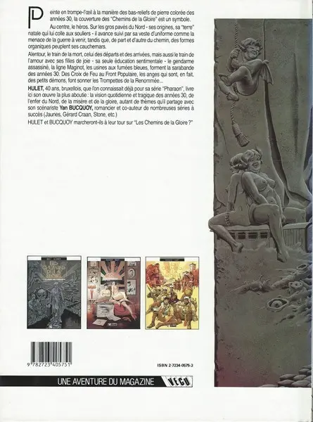 Verso de l'album Les Chemins de la gloire Tome 1 Le temps des innocents