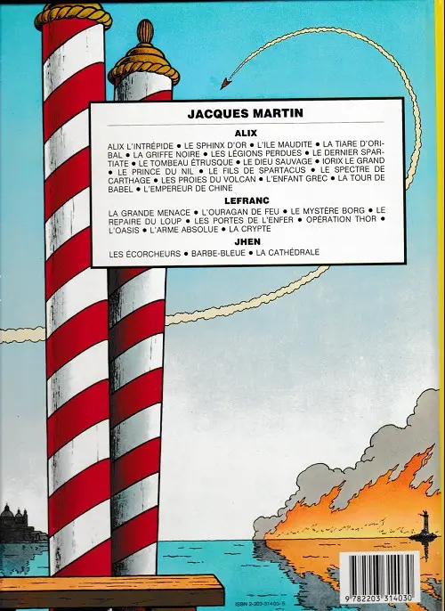 Verso de l'album Lefranc Tome 4 Le repaire du loup