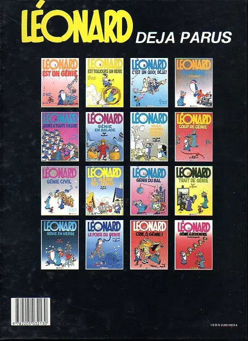 Verso de l'album Léonard Tome 6 Génie en balade