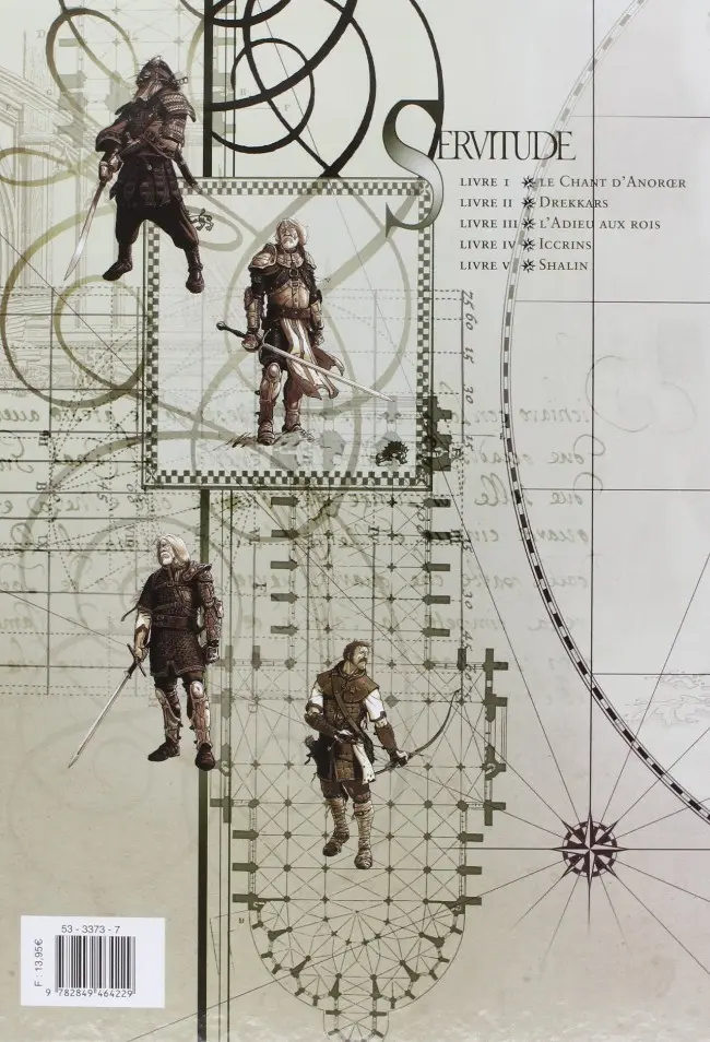 Verso de l'album Servitude Livre I Le Chant d'Anorœr