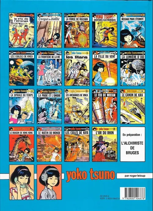 Verso de l'album Yoko Tsuno Tome 10 La lumière d'Ixo