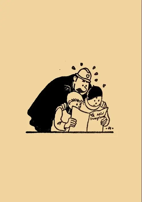 Verso de l'album Un éclairage sur les gags de Quick et Flupke