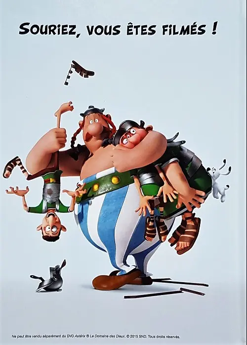 Verso de l'album Astérix Le domaine des dieux - De la BD à la 3D