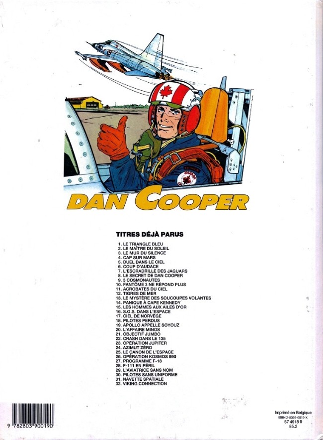 Verso de l'album Les aventures de Dan Cooper Tome 33 Target