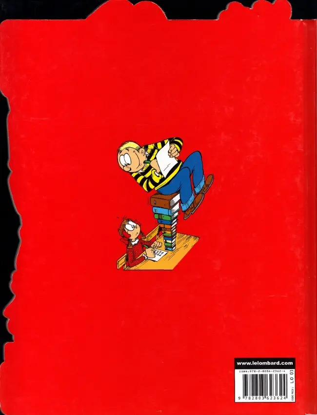 Verso de l'album L'Élève Ducobu Tome 20 0+0=Duco !