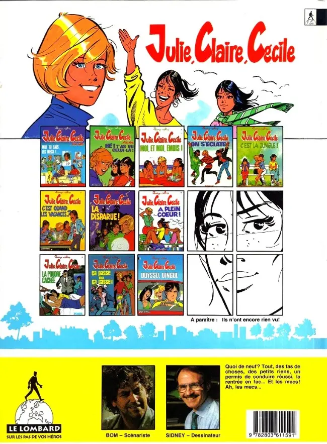 Verso de l'album Julie, Claire, Cécile Tome 12 S.O.S. filles !