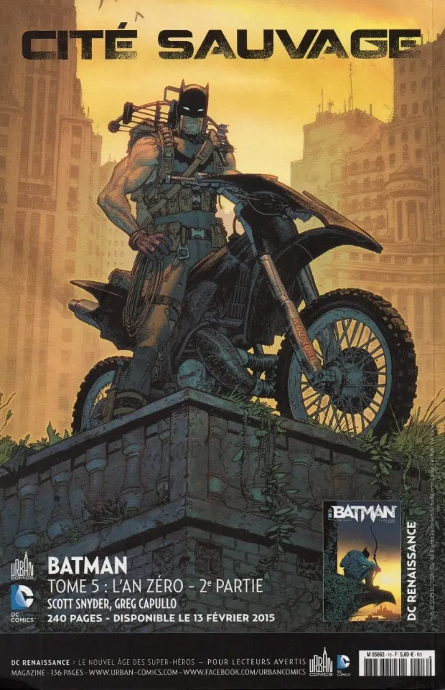 Verso de l'album Justice League Saga #16