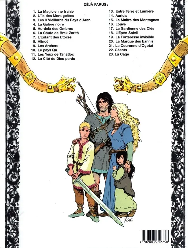 Verso de l'album Thorgal Tome 23 La cage