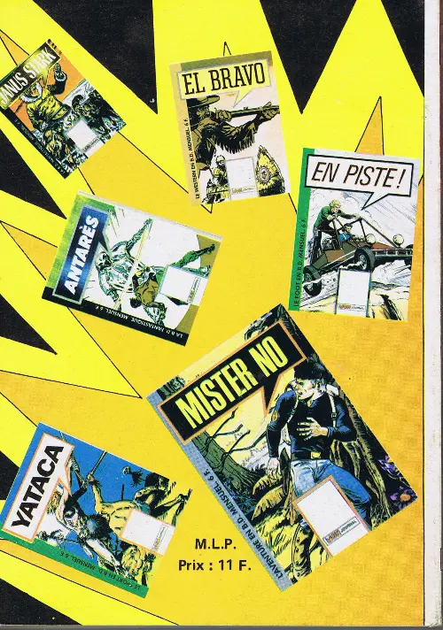 Verso de l'album En piste ! Album N° 10