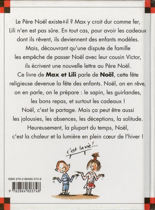 Verso de l'album Ainsi va la vie Tome 82 Max et Lili fêtent Noël en famille
