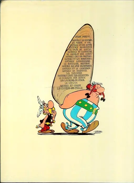 Verso de l'album Astérix Tome 14 Astérix en Hispanie