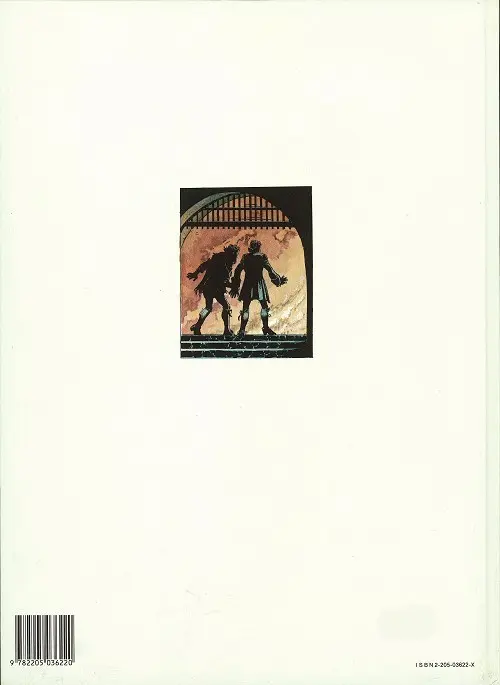 Verso de l'album Captain Hard L'Empire Gilgamesh
