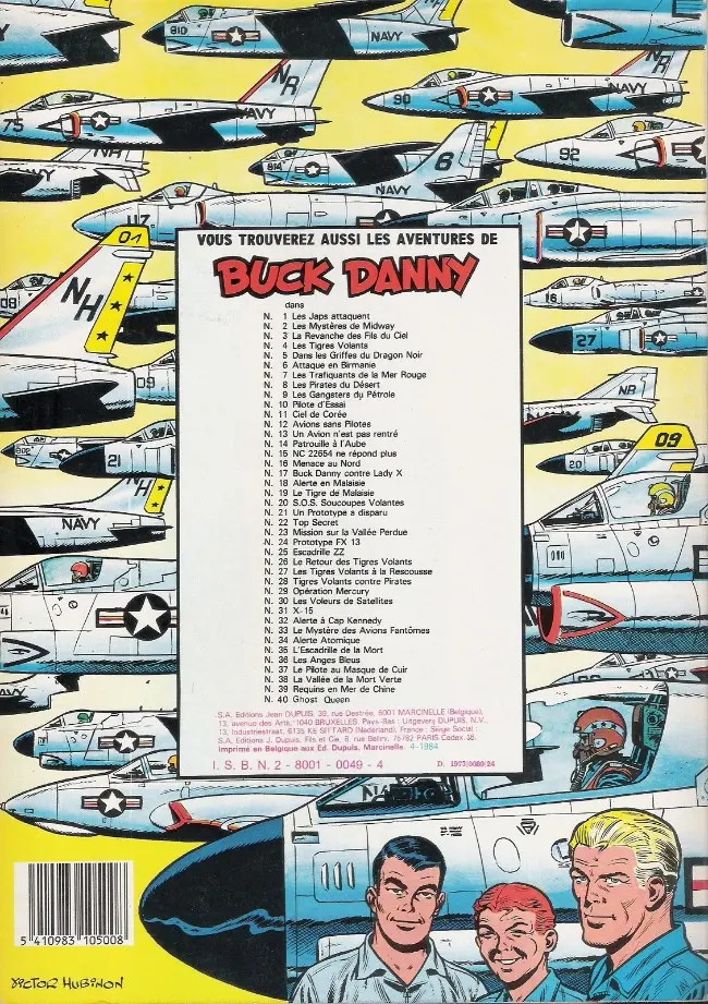 Verso de l'album Buck Danny Tome 12 Avions sans pilotes