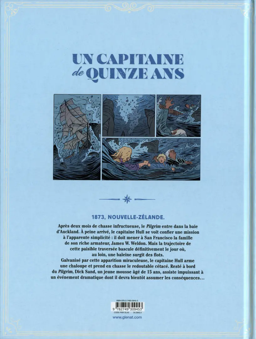 Verso de l'album Un capitaine de quinze ans Chapitre 1/2