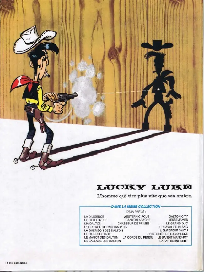 Verso de l'album Lucky Luke Tome 49 La corde du pendu et autres histoires