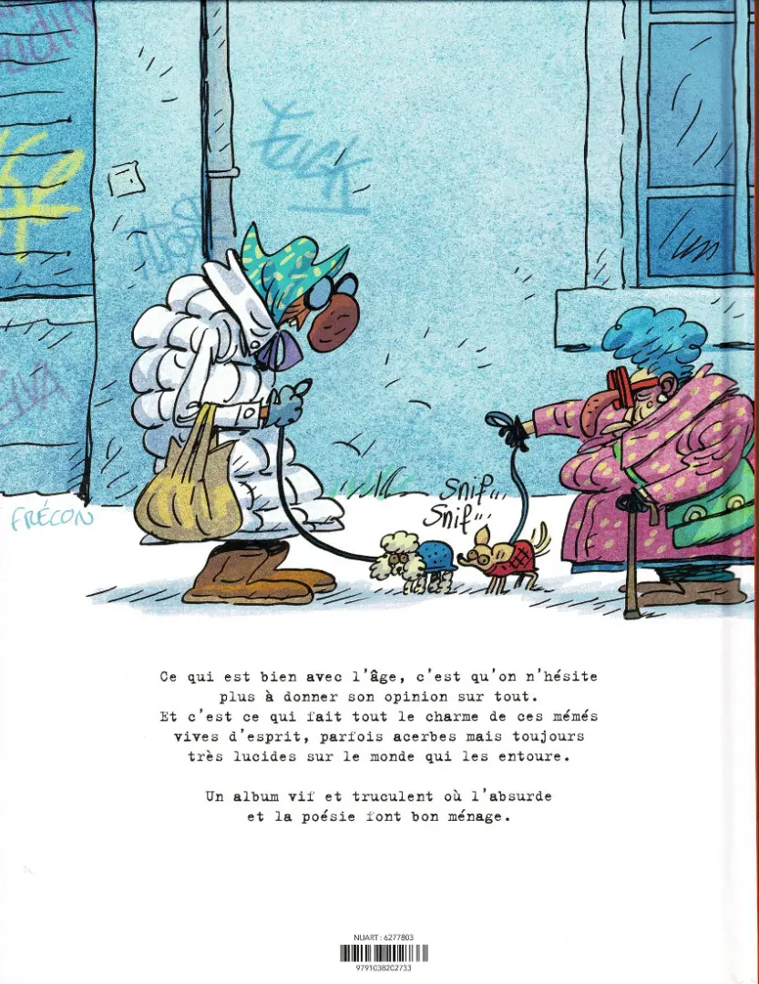 Verso de l'album #Lesmémés 1 Chroniques des âges farouches