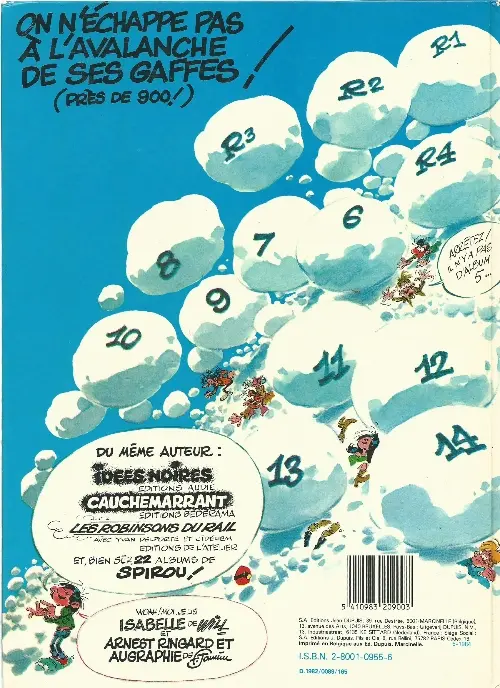 Verso de l'album Gaston Tome 14 La saga des gaffes
