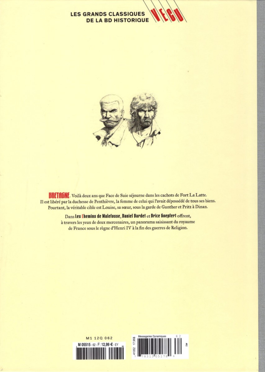 Verso de l'album Les grands Classiques de la BD Historique Vécu - La Collection Tome 63 Les Chemins de Malefosse - Tome XXIII : Poisons d'Italie