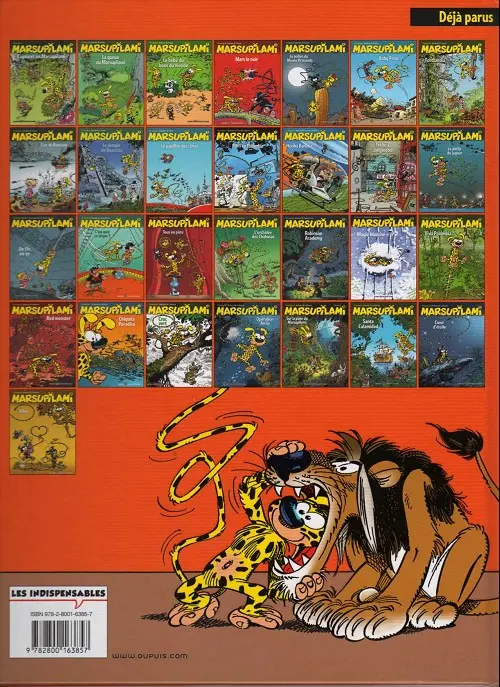 Verso de l'album Marsupilami Tome 15 C'est quoi ce cirque !?