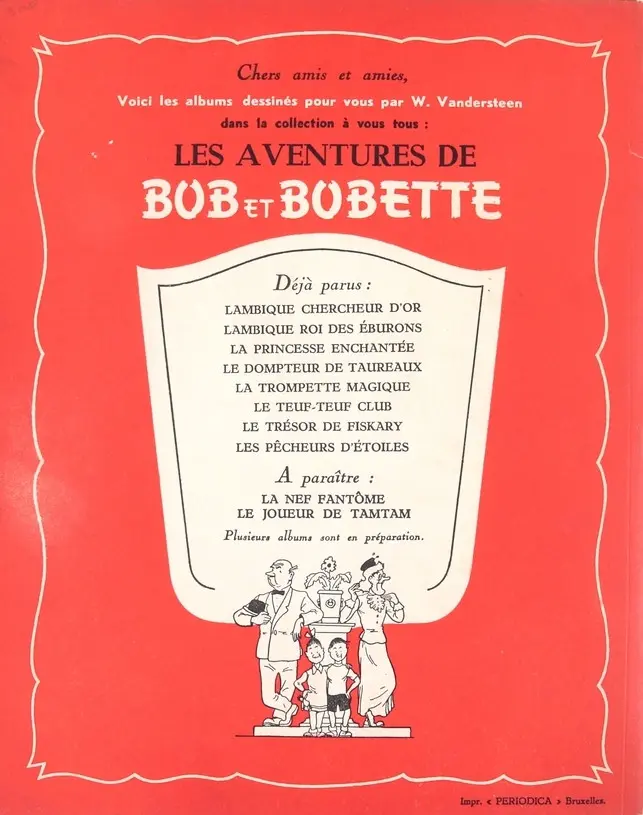 Verso de l'album Bob et Bobette Tome 8 Les Pêcheurs d'étoiles