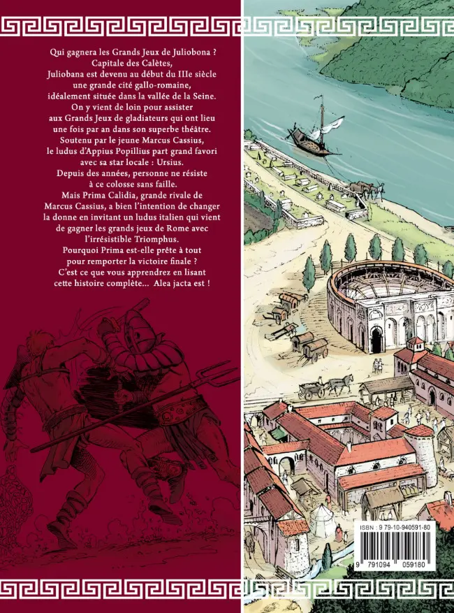 Verso de l'album Ad Victoriam 2 les gladiateurs de Juliobona