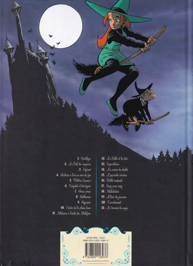 Verso de l'album Mélusine Tome 13 Superstitions