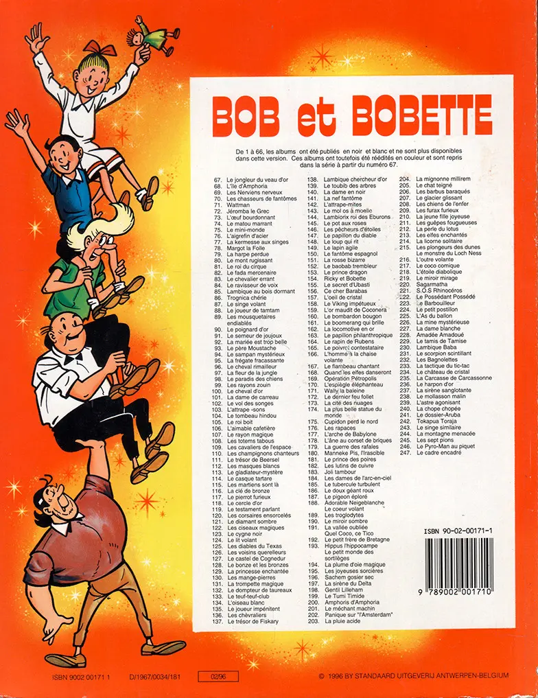 Verso de l'album Bob et Bobette Tome 78 Margot la folle