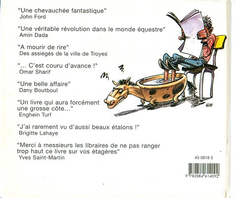 Verso de l'album de A à Z Le Cheval illustré de A à Z