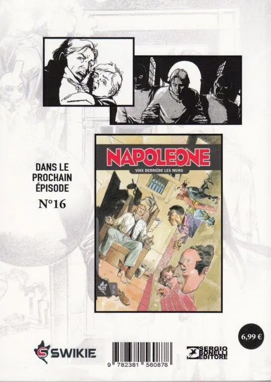 Verso de l'album Napoleone N° 15 L'Ultime chimère