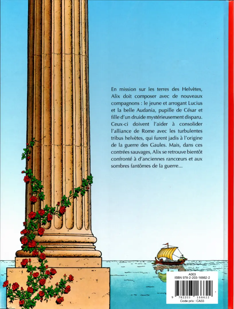 Verso de l'album Alix Tome 38 Les Helvètes