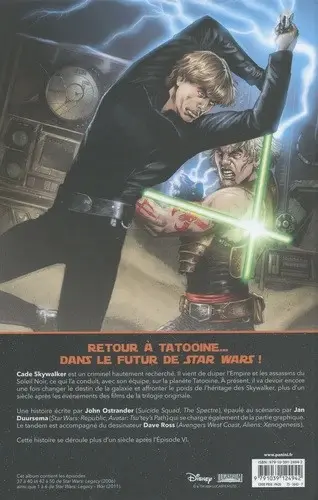 Verso de l'album Star Wars Légendes - L'héritage Tome 3