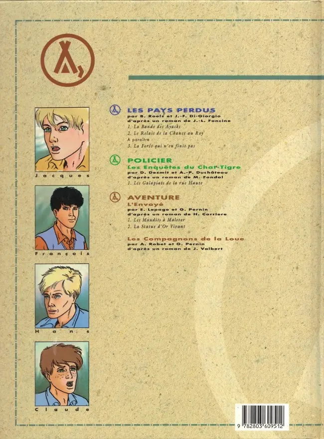 Verso de l'album Les Compagnons de la Loue