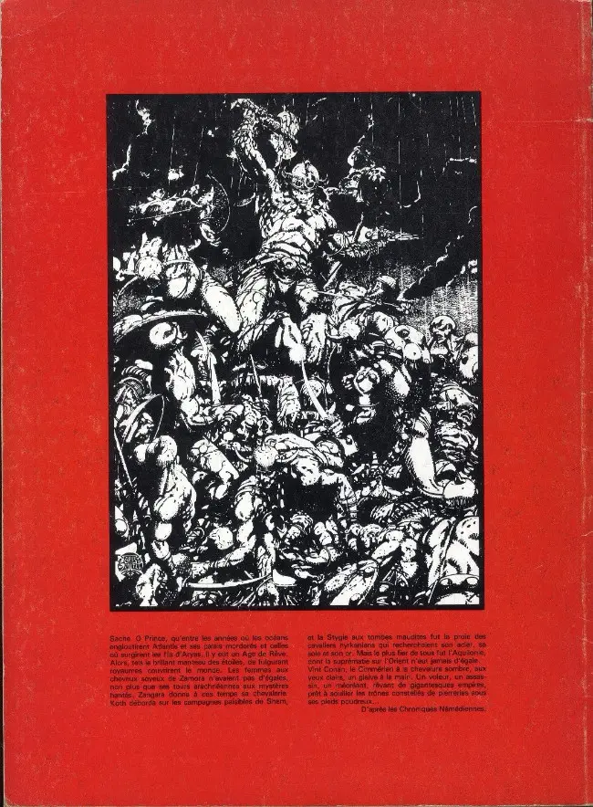 Verso de l'album Conan le barbare Tome 2