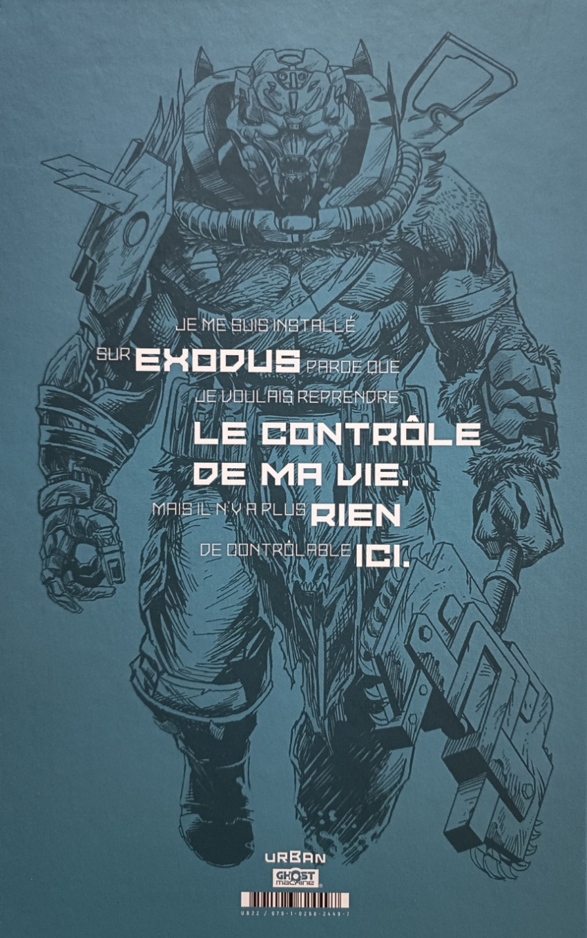 Verso de l'album Rook Exodus 1