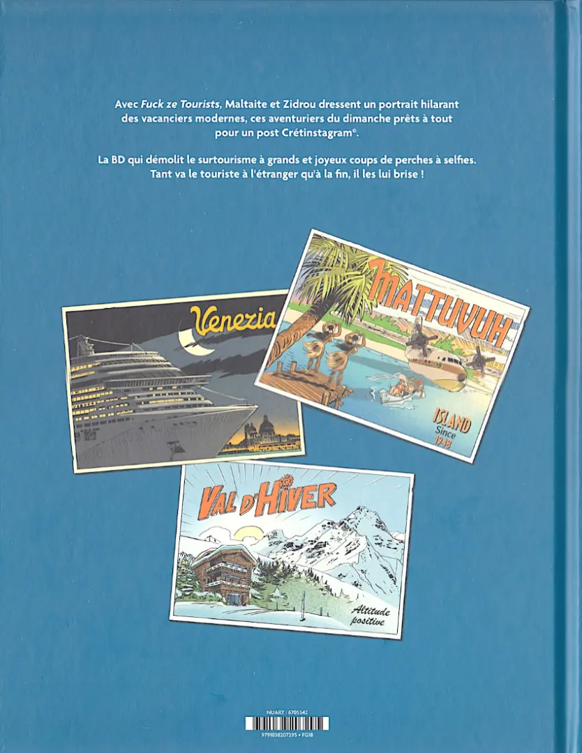 Verso de l'album Fuck ze tourists Tome 1