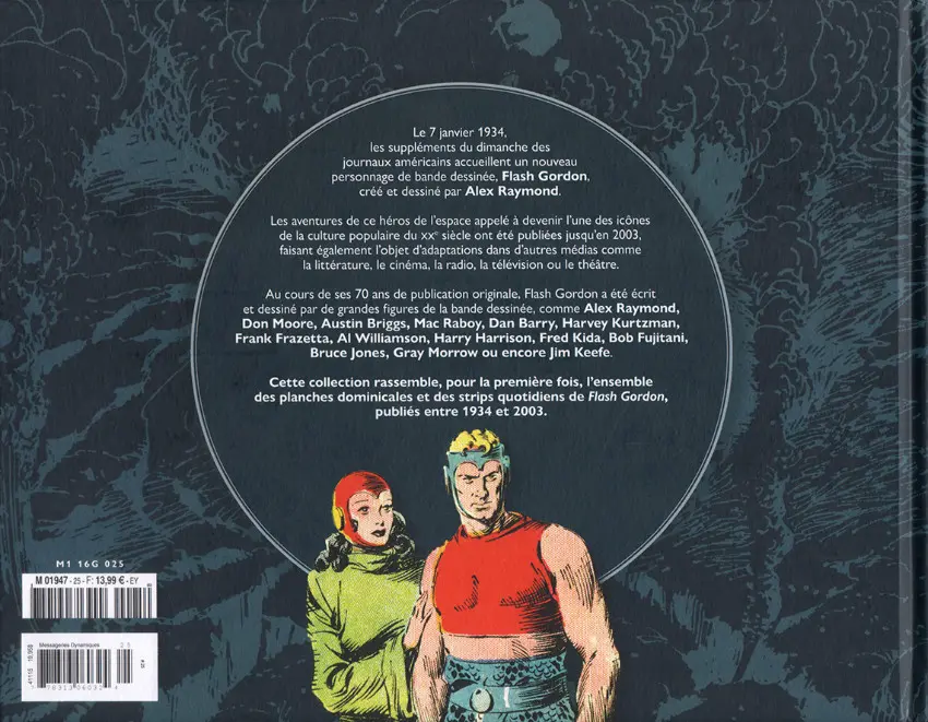 Verso de l'album Flash Gordon Tome 25 1992-1994