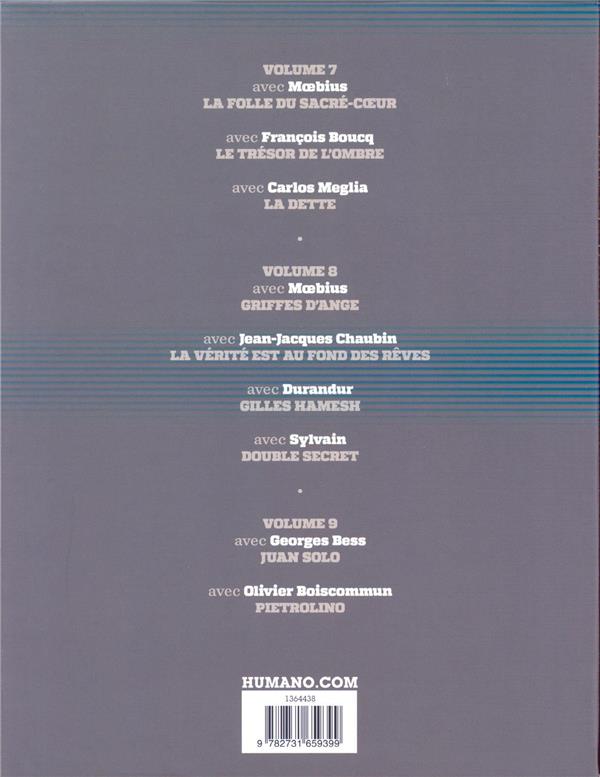 Verso de l'album Alejandro Jodorowsky 90e anniversaire Coffret Volume III