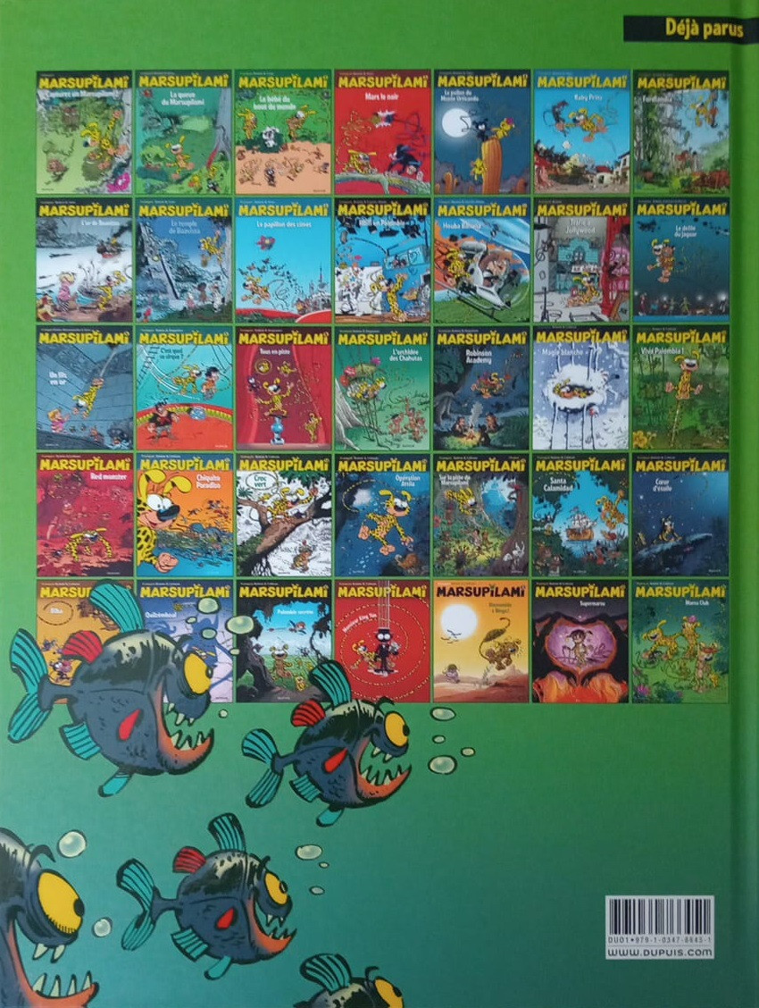 Verso de l'album Marsupilami Tome 20 Viva Palombia !