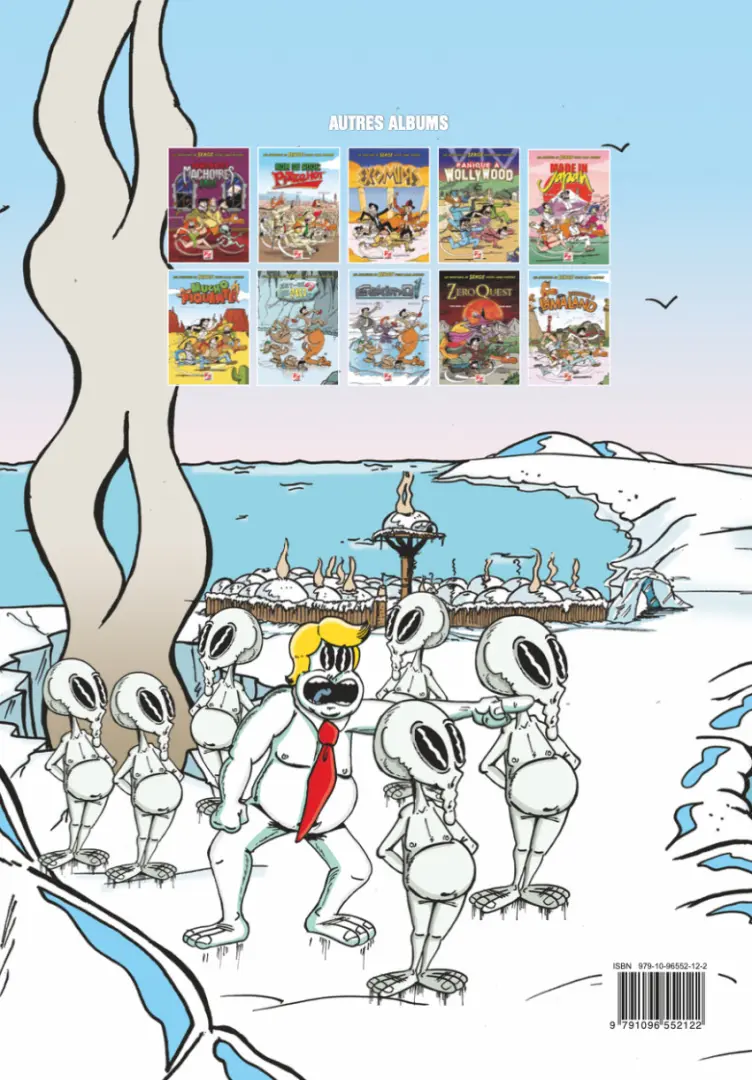Verso de l'album Les aventures de Serge votre Lama préféré Tome 7 Eskimo !