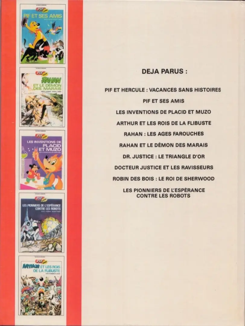 Verso de l'album Docteur Justice Tome 2 Et les ravisseurs