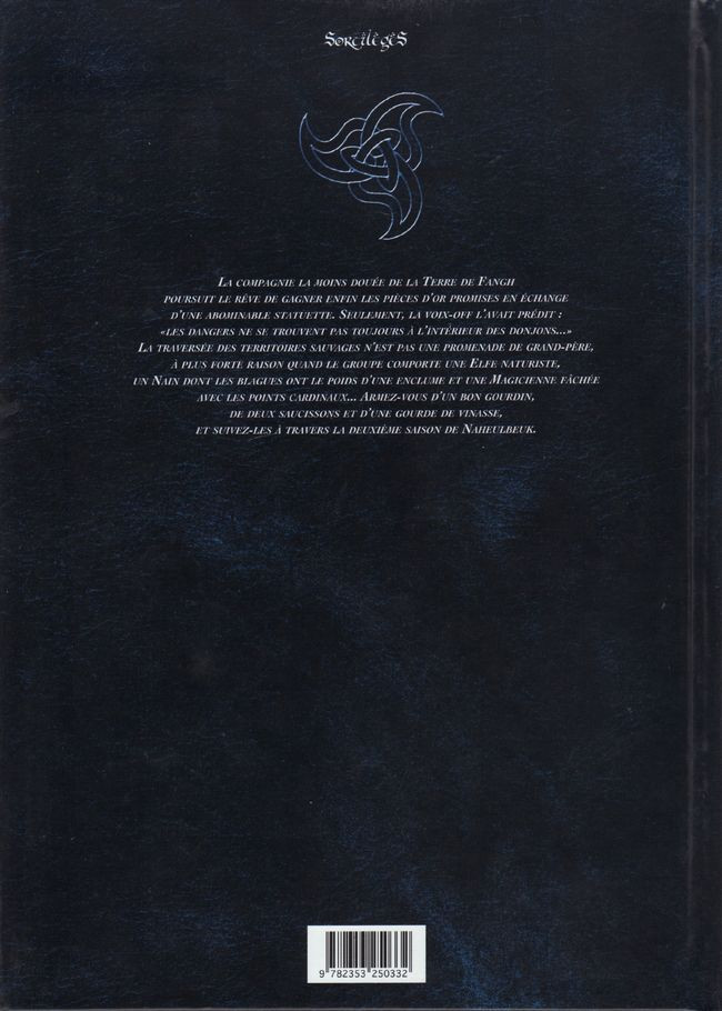 Verso de l'album Le Donjon de Naheulbeuk Tome 4 Deuxième saison, partie 2