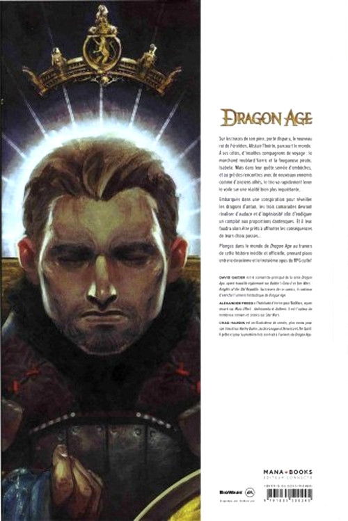 Verso de l'album Dragon Age