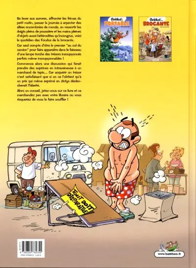 Verso de l'album Les Fondus Tome 2 Les fondus de la brocante