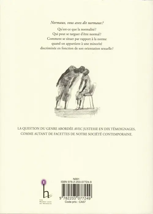 Verso de l'album Les Gens normaux