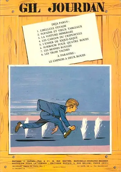 Verso de l'album Gil Jourdan Tome 9 Le gant à trois doigts