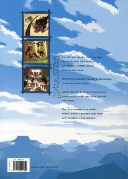 Verso de l'album Hana Attori Tome 1 Irréductibles ninjas