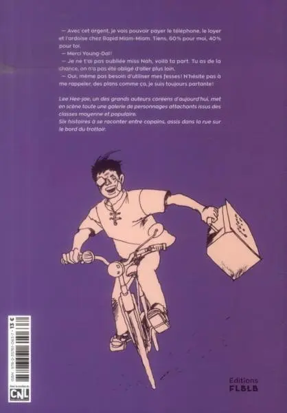 Verso de l'album Histoires sur le bord du trottoir