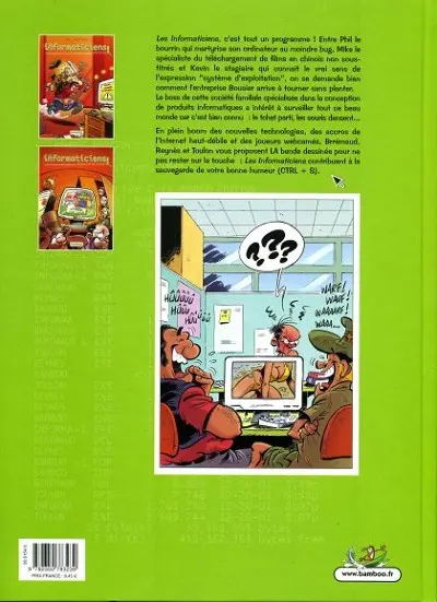 Verso de l'album Les Informaticiens Tome 2 Au boulot et que ça saute!